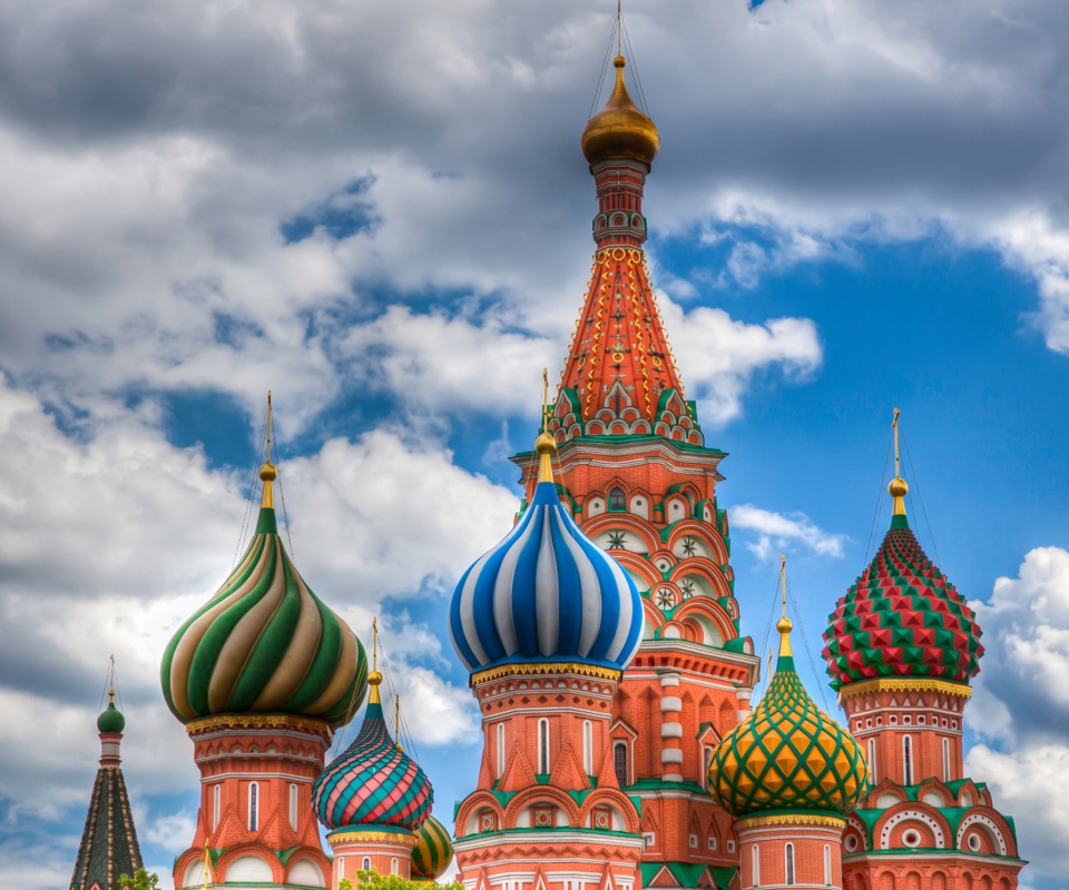Das Saint Basil's Cathedral - Red Square Wallpaper 960x800