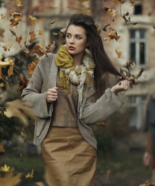 Autumn Girl sfondi gratuiti per iPhone 6