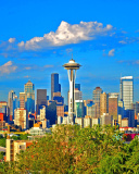 Seattle Landscape, Washington wallpaper 128x160