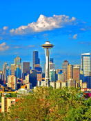 Screenshot №1 pro téma Seattle Landscape, Washington 132x176
