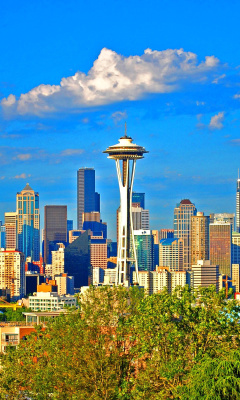 Fondo de pantalla Seattle Landscape, Washington 240x400