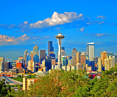 Sfondi Seattle Landscape, Washington 480x400