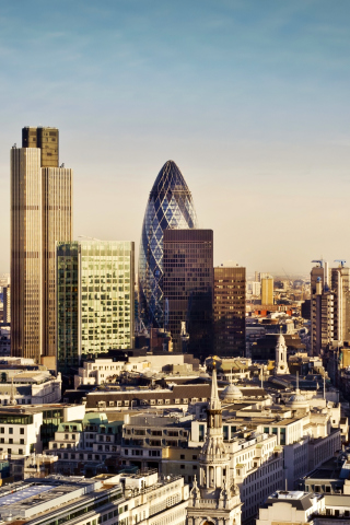 Das London City Panorama Wallpaper 320x480