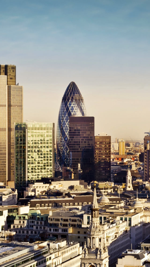 Обои London City Panorama 640x1136