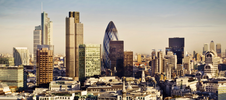 Das London City Panorama Wallpaper 720x320