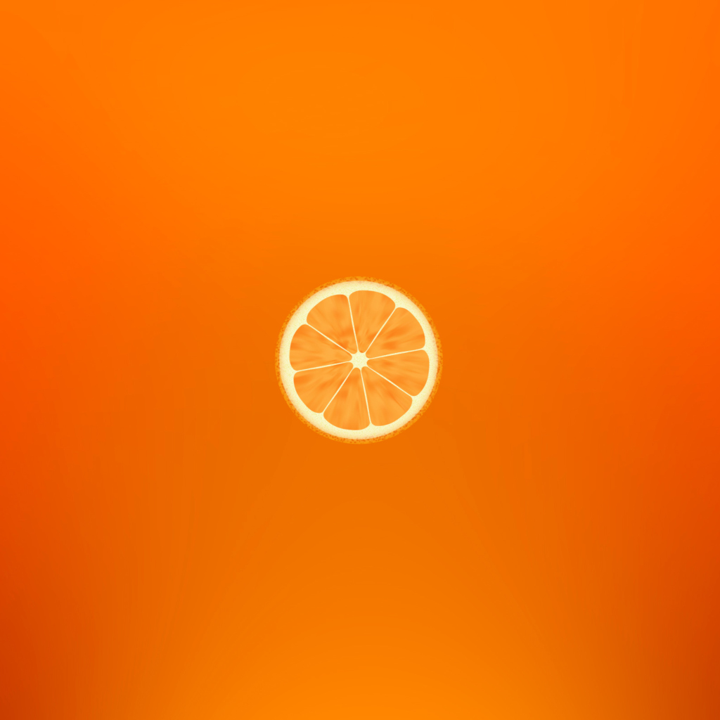 Fondo de pantalla Orange Illustration 1024x1024