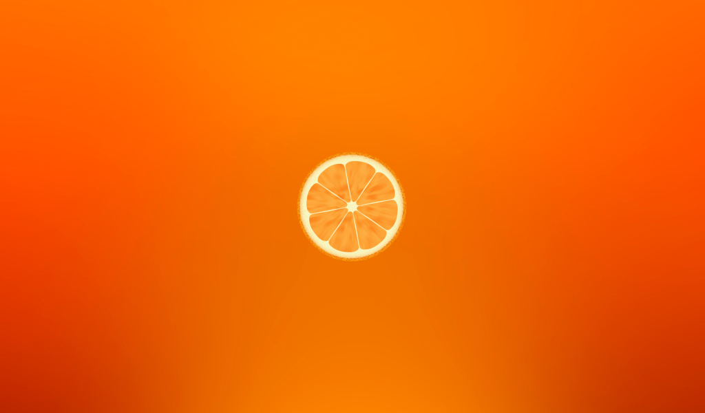 Fondo de pantalla Orange Illustration 1024x600