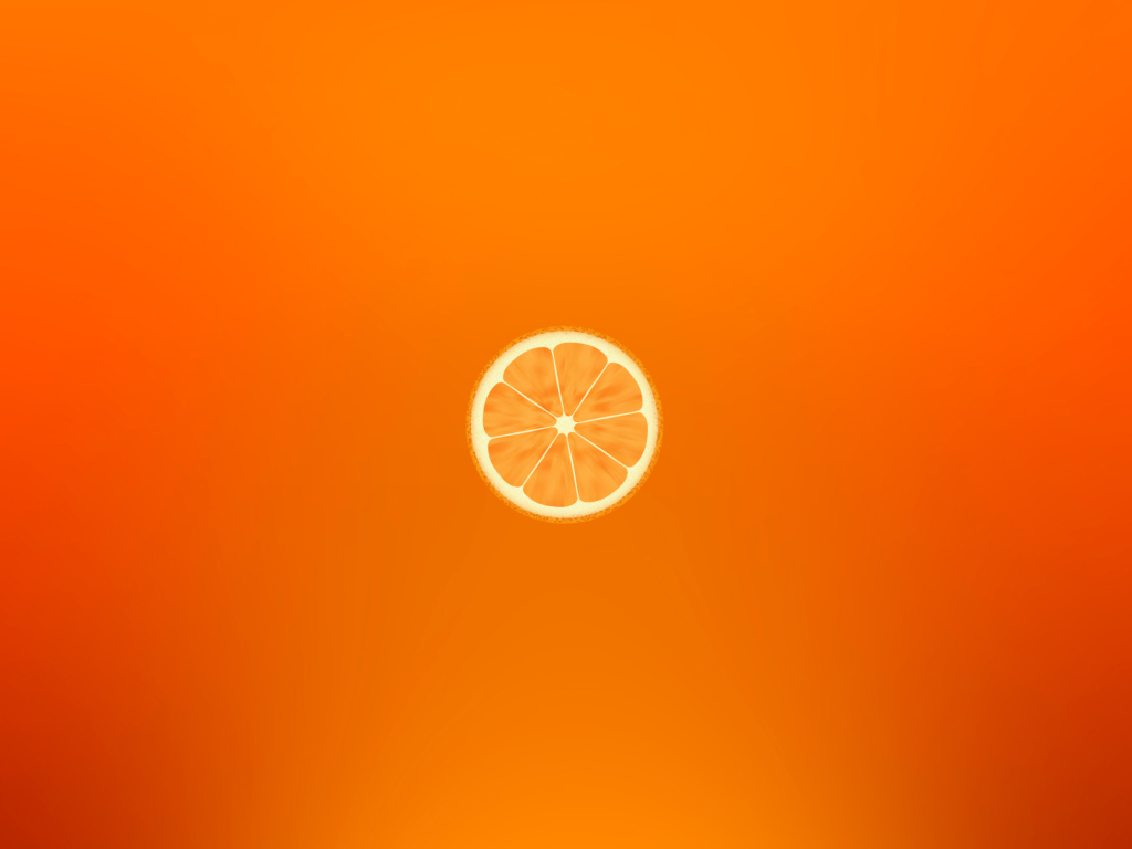 Fondo de pantalla Orange Illustration 1024x768