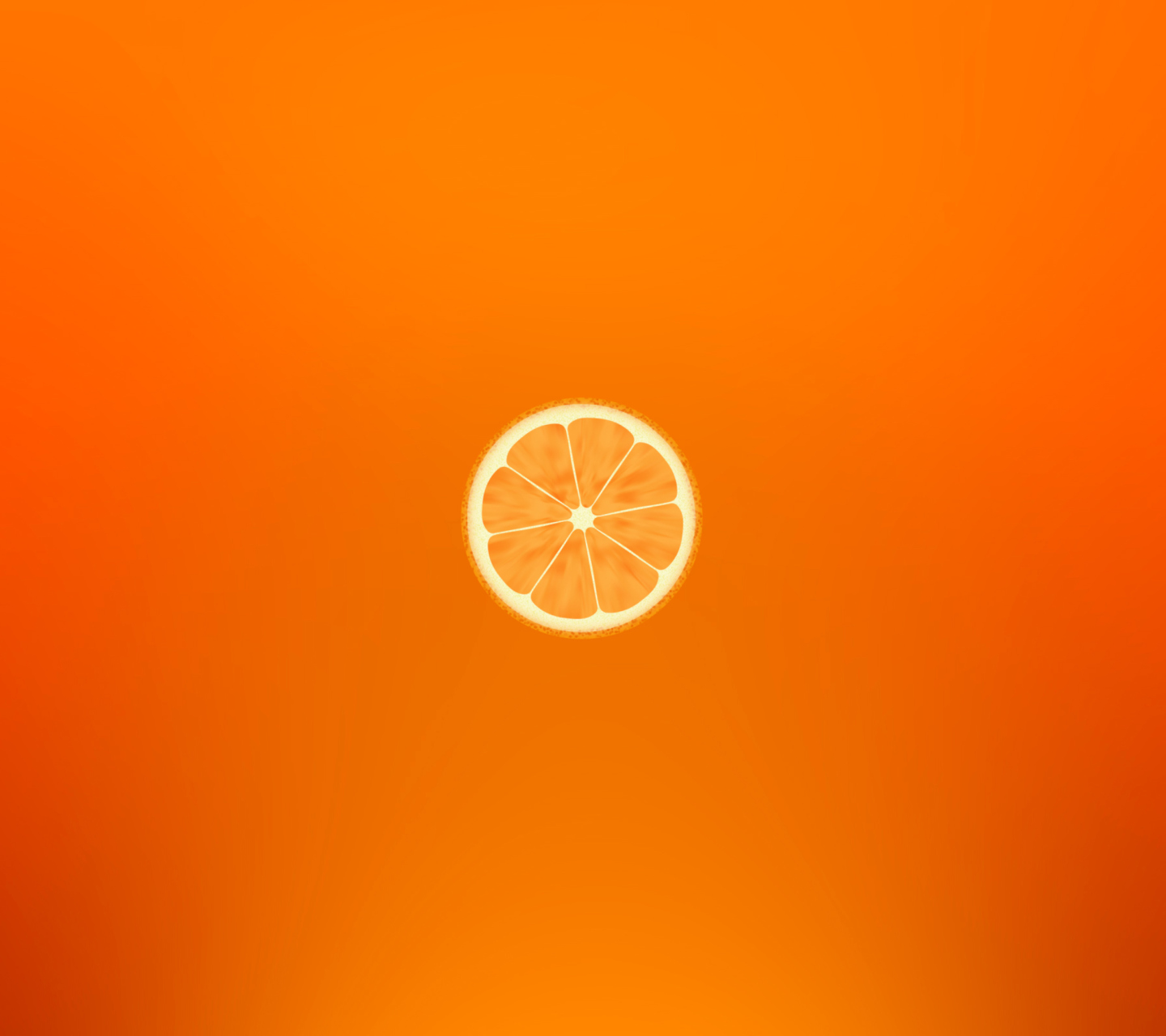Das Orange Illustration Wallpaper 1440x1280