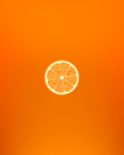 Das Orange Illustration Wallpaper 176x220