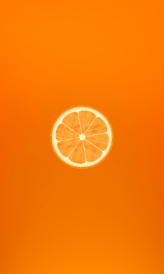 Das Orange Illustration Wallpaper 240x400