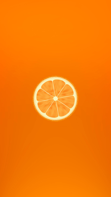 Das Orange Illustration Wallpaper 360x640