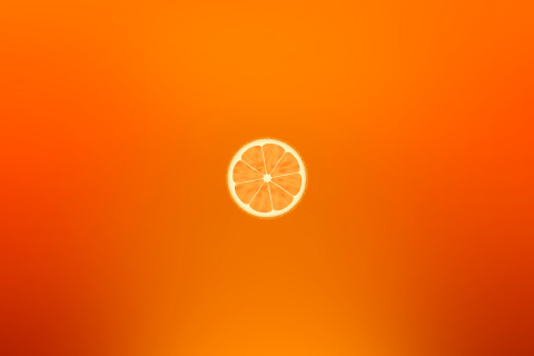 Fondo de pantalla Orange Illustration 480x320