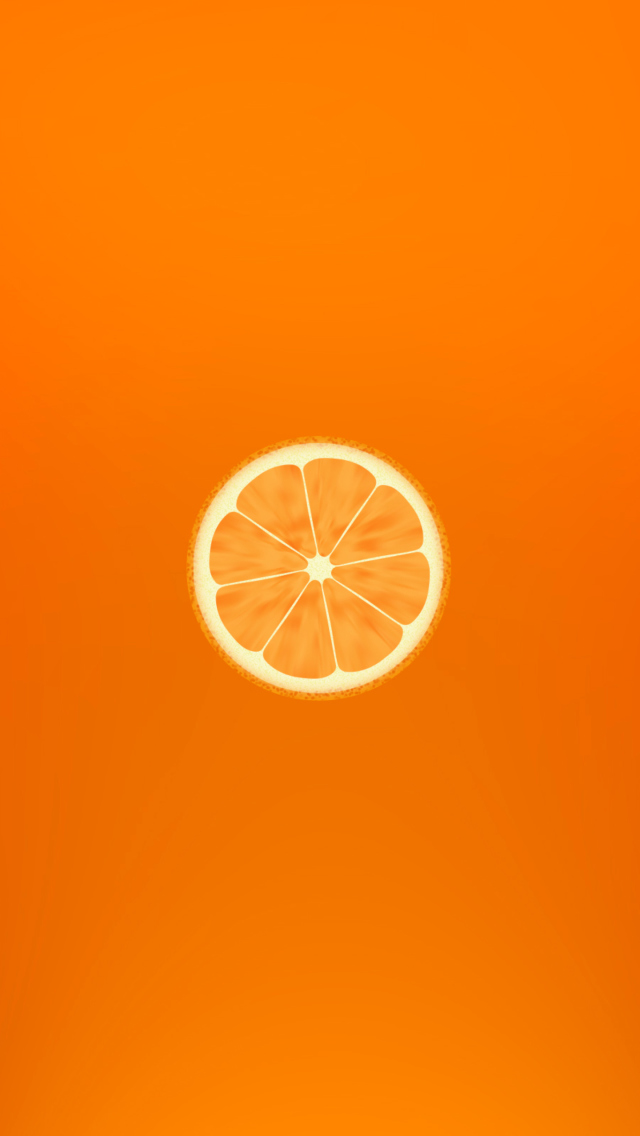 Обои Orange Illustration 640x1136