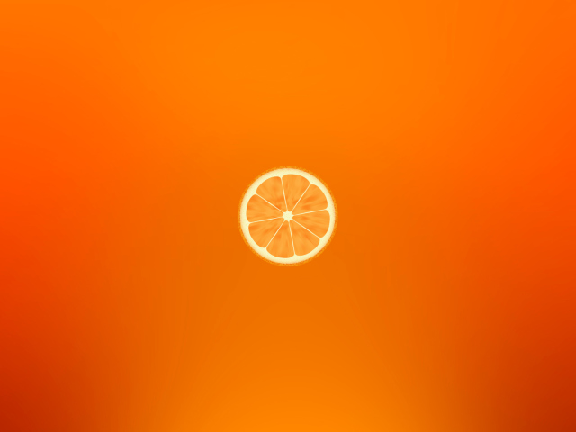 Fondo de pantalla Orange Illustration 640x480