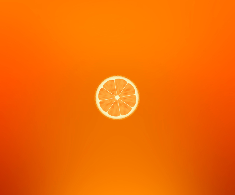 Fondo de pantalla Orange Illustration 960x800