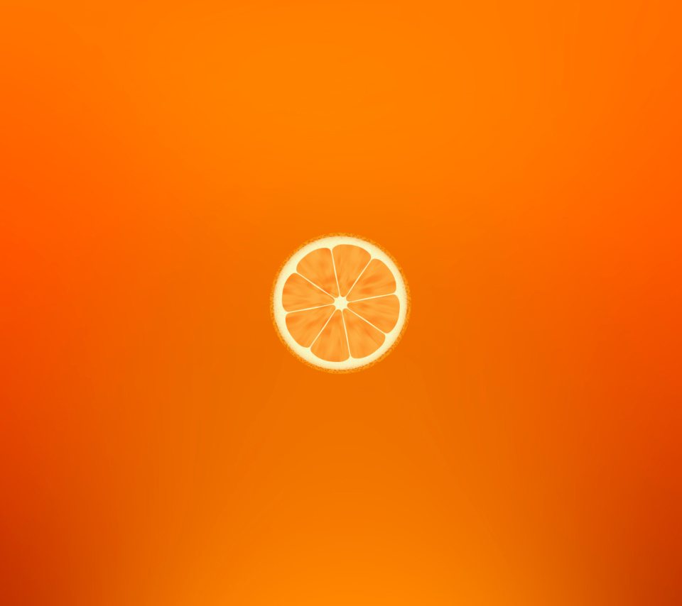 Das Orange Illustration Wallpaper 960x854