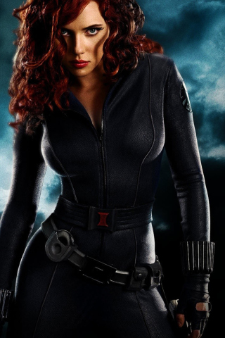 Das Black Widow Wallpaper 320x480