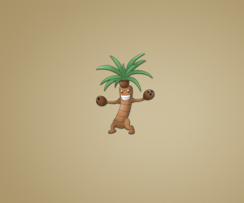 Sfondi Funny Coconut Palm Tree Illustration 480x400