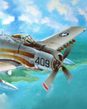 Douglas A-1 Skyraider wallpaper 128x160