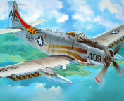 Das Douglas A-1 Skyraider Wallpaper 176x144