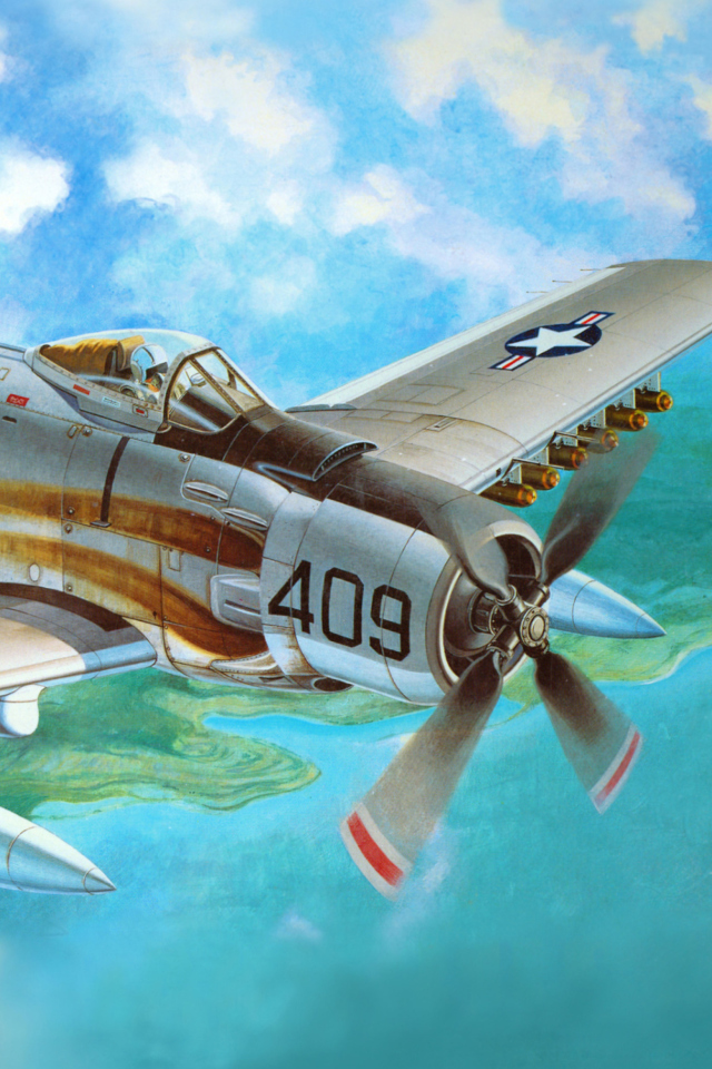Das Douglas A-1 Skyraider Wallpaper 640x960