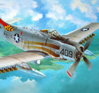 Douglas A-1 Skyraider sfondi gratuiti per 1024x1024