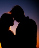 Evening Kiss wallpaper 128x160