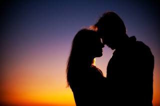 Evening Kiss Wallpaper for Android, iPhone and iPad