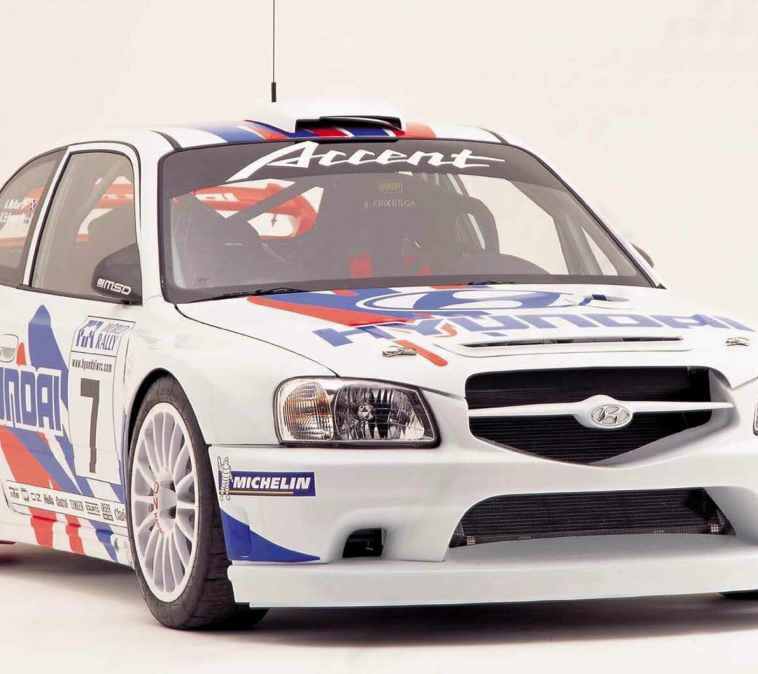 Fondo de pantalla Hyundai Accent WRC 1080x960