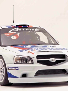 Fondo de pantalla Hyundai Accent WRC 240x320