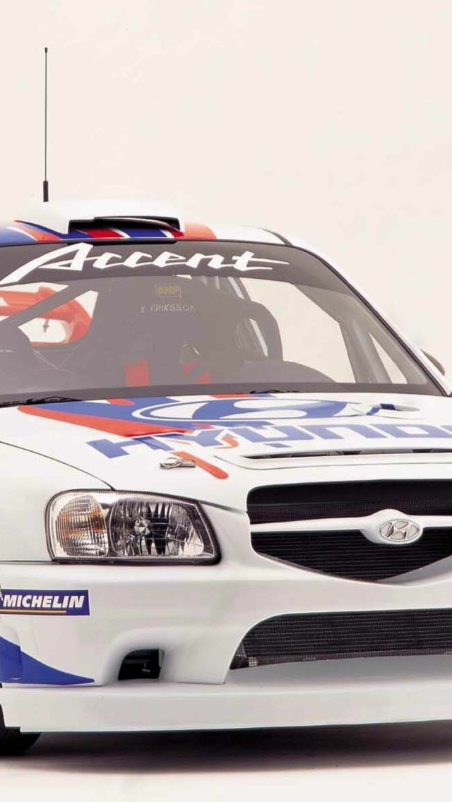 Fondo de pantalla Hyundai Accent WRC 640x1136