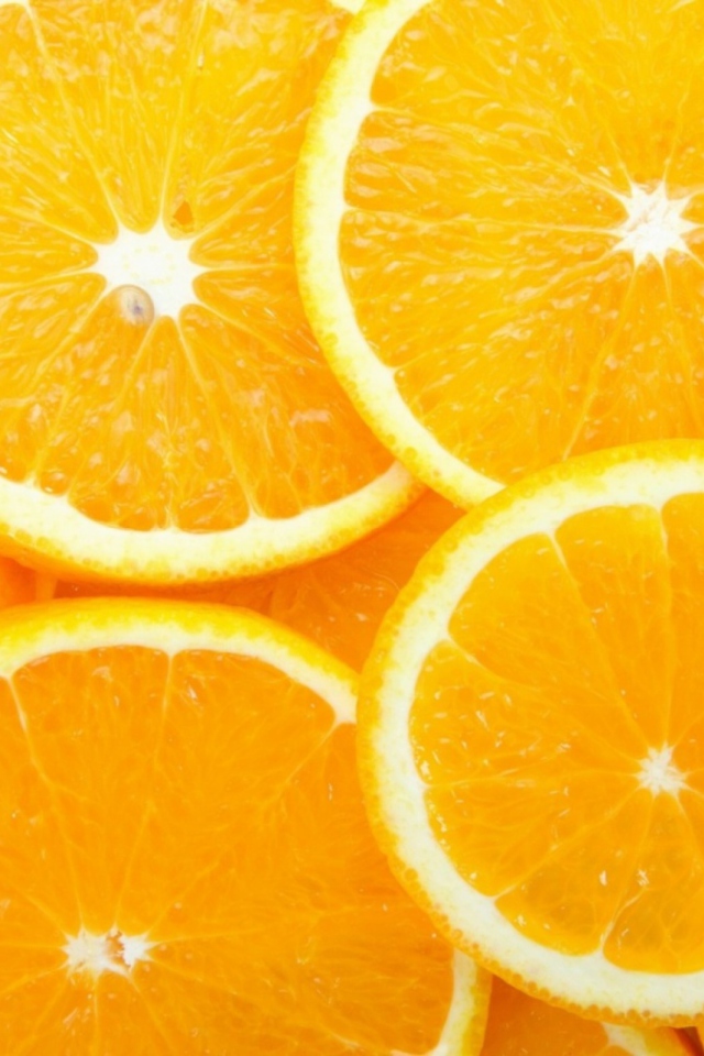 Das Orange Slices Wallpaper 640x960