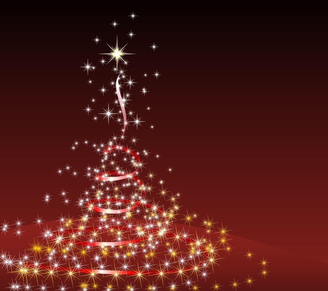 Das Merry Christmas Lights Wallpaper 1080x960