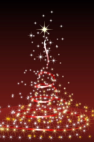 Merry Christmas Lights wallpaper 320x480