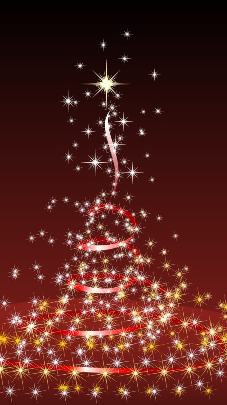 Merry Christmas Lights wallpaper 750x1334