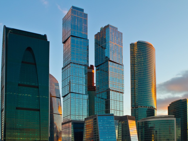 Moscow City wallpaper 640x480