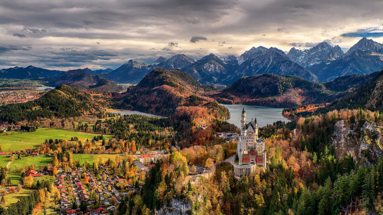 Screenshot №1 pro téma Neuschwanstein Castle Panorama 1280x720