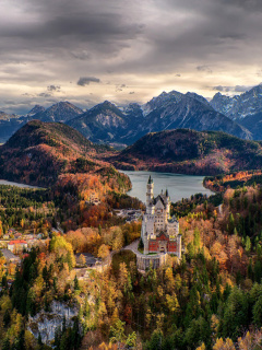 Screenshot №1 pro téma Neuschwanstein Castle Panorama 240x320