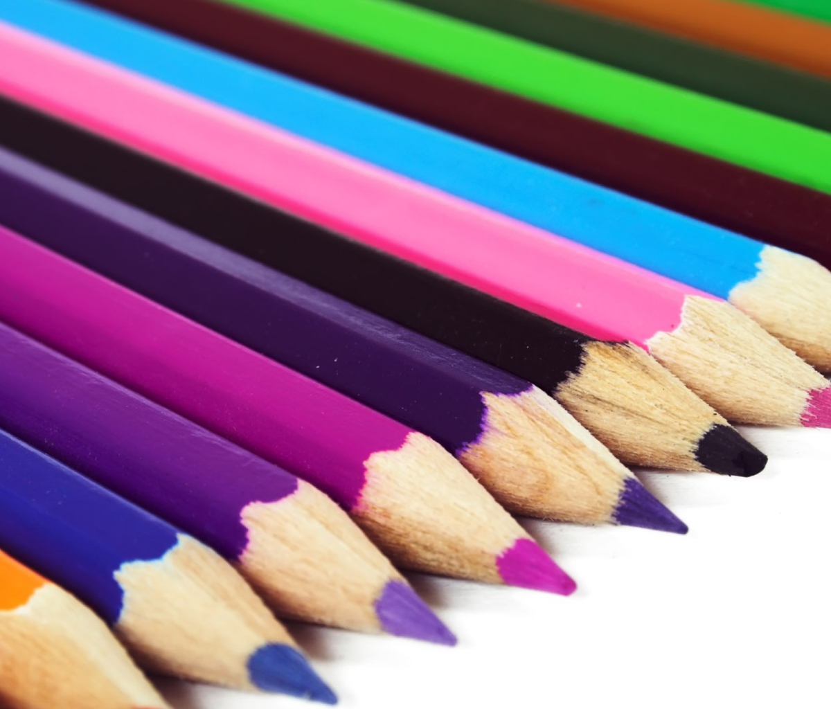 Colored Crayons wallpaper 1200x1024