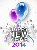 Das Happy New Year 2014 Wallpaper 132x176