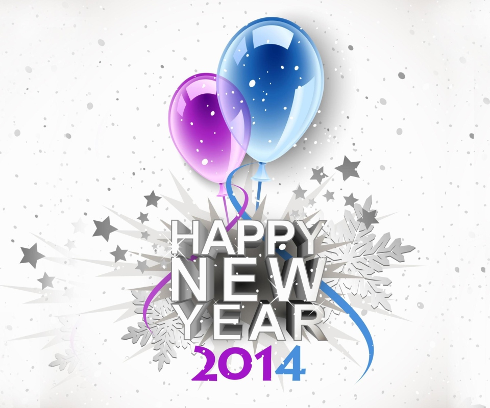 Das Happy New Year 2014 Wallpaper 960x800