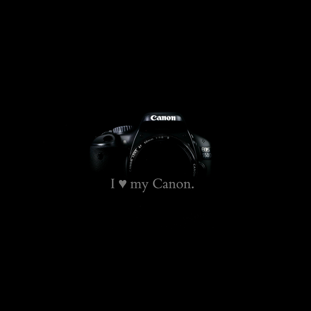 Das I Love My Canon Wallpaper 1024x1024