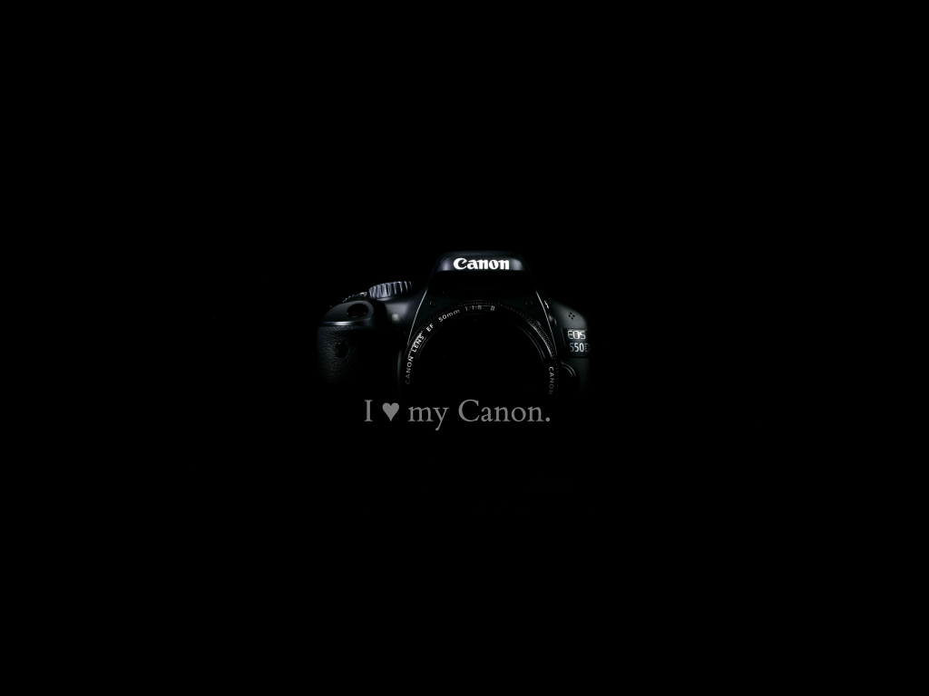 I Love My Canon wallpaper 1024x768