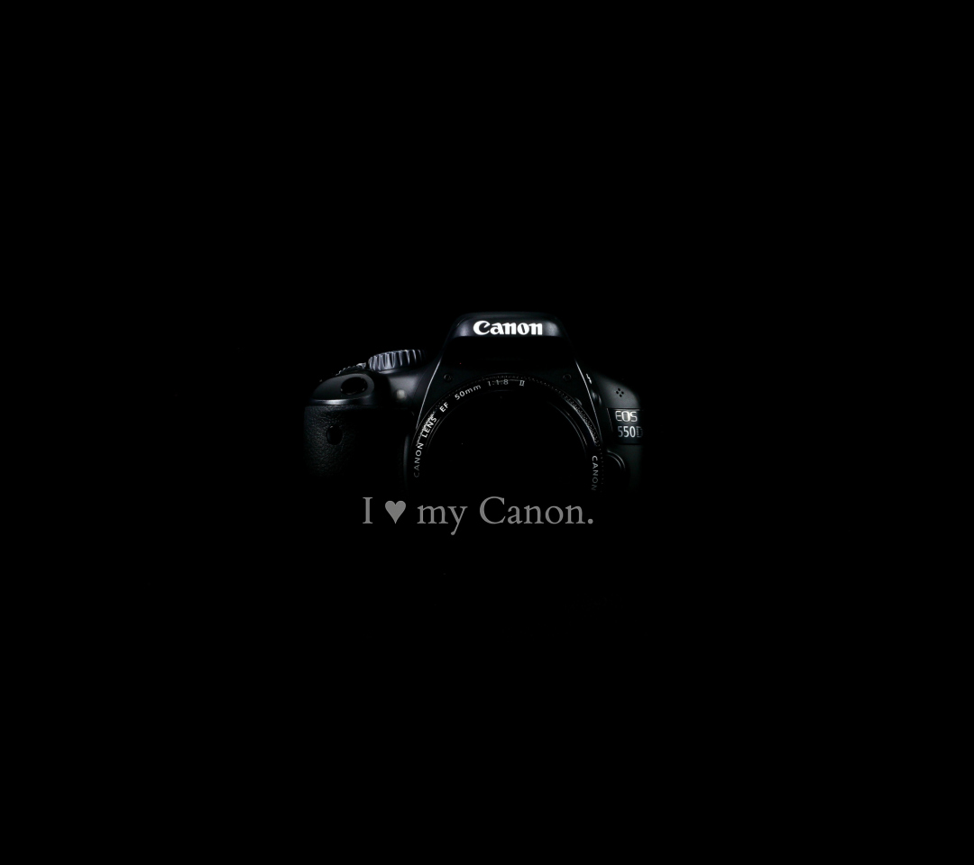 Das I Love My Canon Wallpaper 1080x960