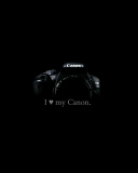 Fondo de pantalla I Love My Canon 128x160