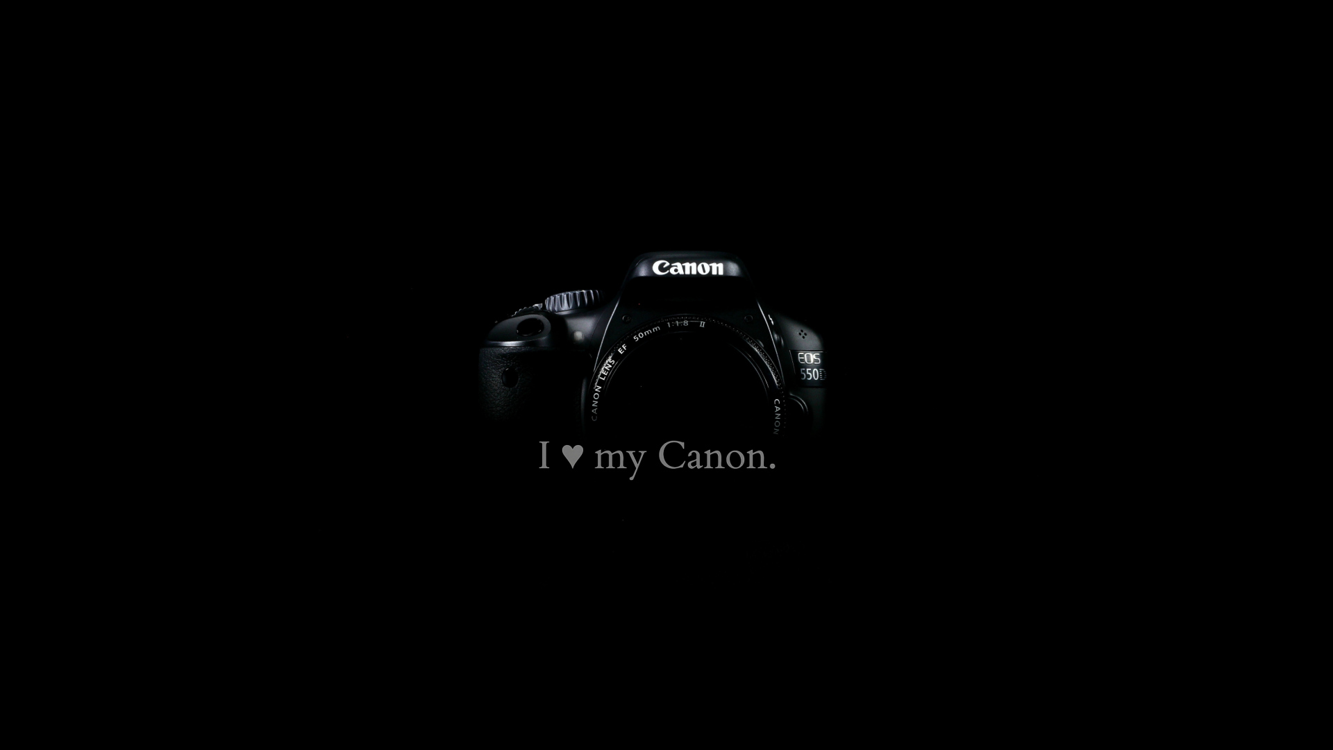 Fondo de pantalla I Love My Canon 1920x1080