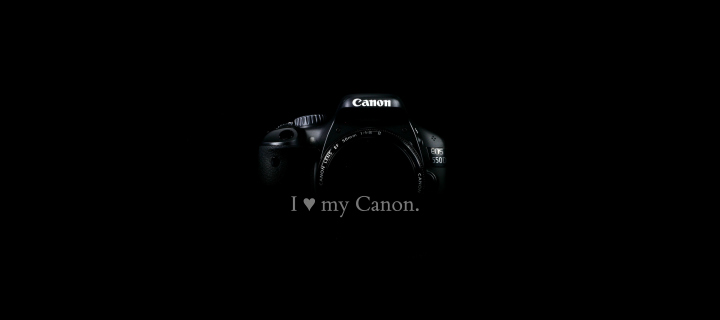Das I Love My Canon Wallpaper 720x320
