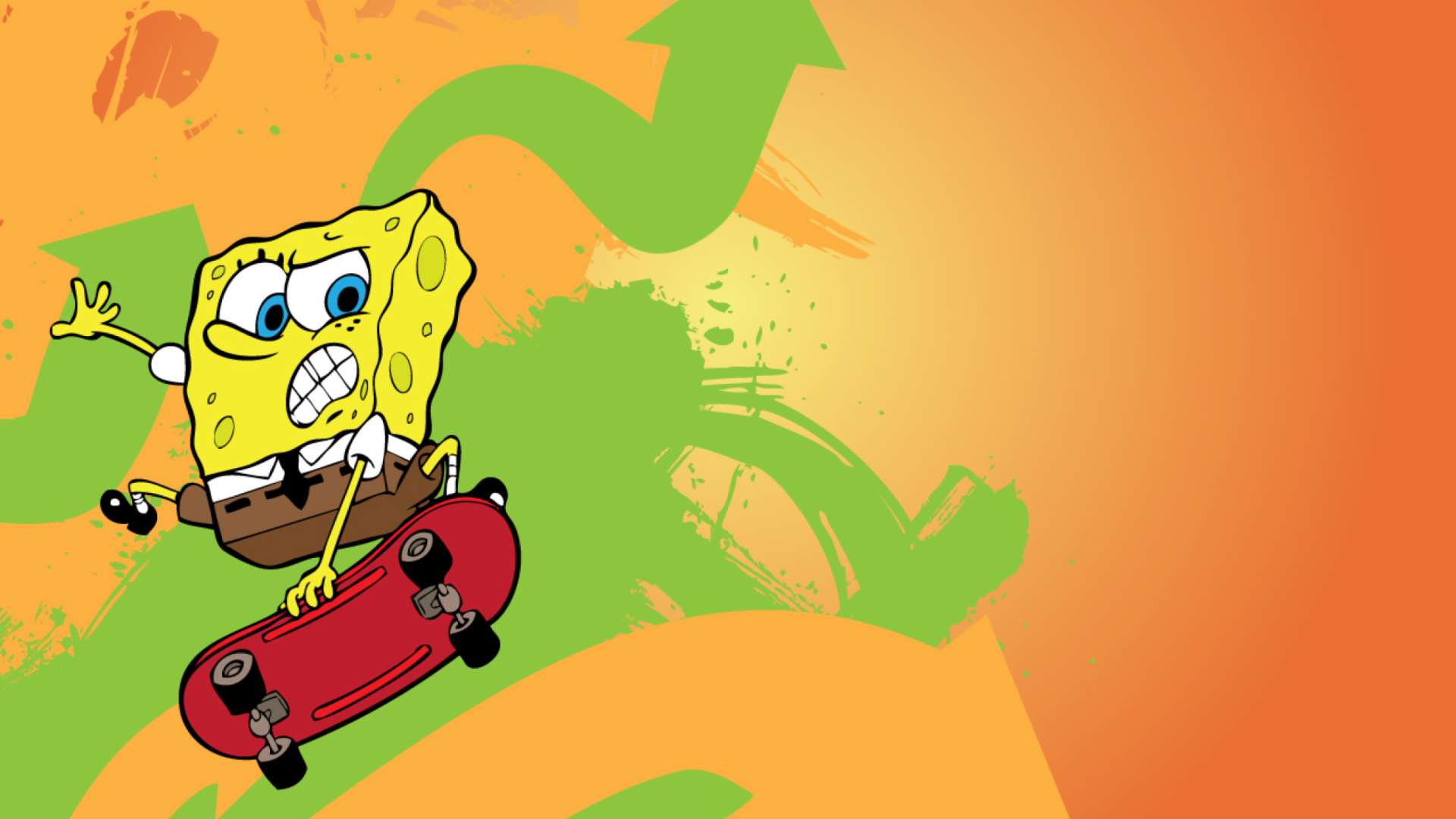 Fondo de pantalla Spongebob Skater 1920x1080