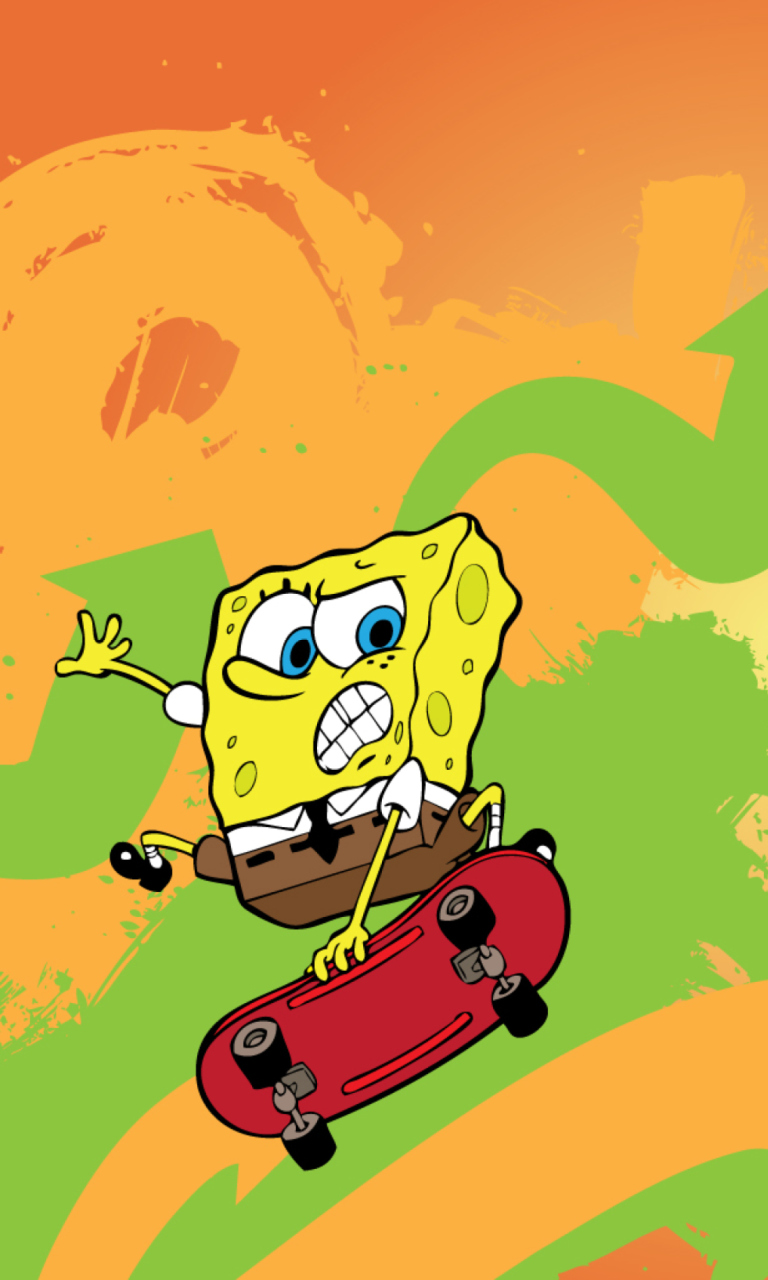 Spongebob Skater wallpaper 768x1280